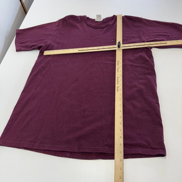 Champion Shirt Mens X Large Red Purple Crew Neck Vintage Tee Cotton - Picture 6 of 6